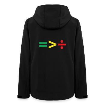 Juneteenth equality is greater than cleavage - Women’s Recycled Softshell Jacket by Stanley/Stella - black - Back - AI Model Female 172 light (172cm)