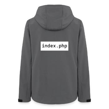 index php - Frauen Recycelte Softshelljacke von Stanley/Stella - Anthrazit - Hinten - AI Model Female 172 light (172cm)