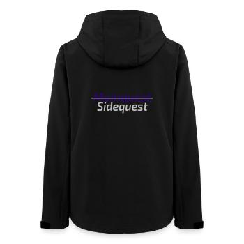 Sidequest Mode on - Women’s Recycled Softshell Jacket by Stanley/Stella - black - Back - AI Model Female 172 light (172cm)