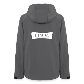 Kiara as a name - Women’s Recycled Softshell Jacket by Stanley/Stella - anthracite - Back - AI Model Female 172 light (172cm)