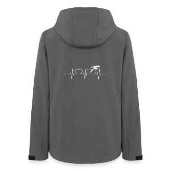 Great White Shark Great White Shark - Women’s Recycled Softshell Jacket by Stanley/Stella - anthracite - Back - AI Model Female 172 light (172cm)