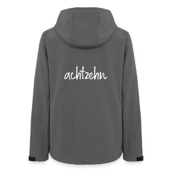 18 achtzehn 18. Geburtstag Geschenk Volljährigkeit - Frauen Recycelte Softshelljacke von Stanley/Stella - Anthrazit - Hinten - AI Model Female 172 light (172cm)