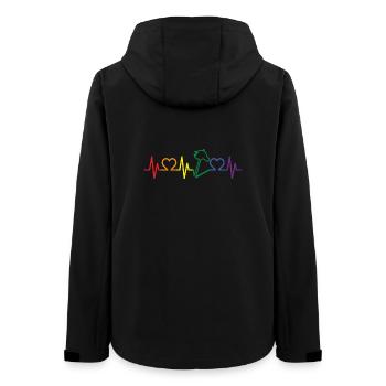 Hobby Horse Heartbeat - Frauen Recycelte Softshelljacke von Stanley/Stella - Schwarz - Hinten - AI Model Female 172 light (172cm)