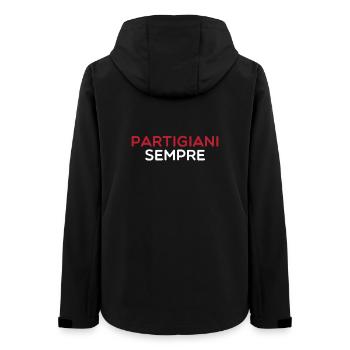 Partisanen-T-Shirt immer Anti-Faschismus-T-Shirt - Frauen Recycelte Softshelljacke von Stanley/Stella - Schwarz - Hinten - AI Model Female 172 light (172cm)