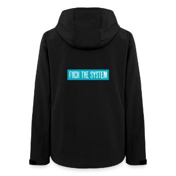 Fuck the system - Women’s Recycled Softshell Jacket by Stanley/Stella - black - Back - AI Model Female 172 light (172cm)