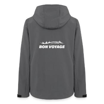 BON VOYAGE - Veste softshell femme recyclée Stanley/Stella - charbon - Dos - AI Model Female 172 light (172cm)