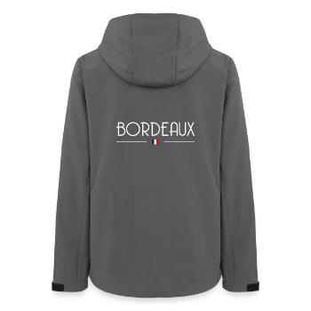 Bordeaux - Veste softshell femme recyclée Stanley/Stella - charbon - Dos - AI Model Female 172 light (172cm)