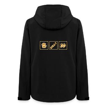 Billy as birth - Women’s Recycled Softshell Jacket by Stanley/Stella - black - Back - AI Model Female 172 light (172cm)