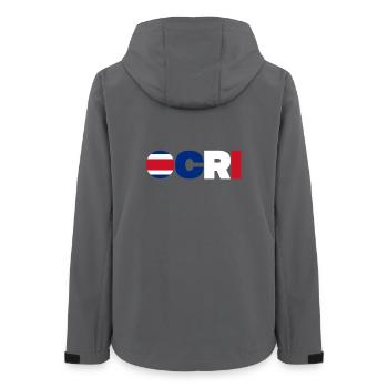 Costa Rica - Frauen Recycelte Softshelljacke von Stanley/Stella - Anthrazit - Hinten - AI Model Female 172 light (172cm)