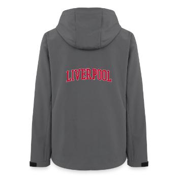 Liverpool Royaume-Uni - Veste softshell femme recyclée Stanley/Stella - charbon - Dos - AI Model Female 172 light (172cm)