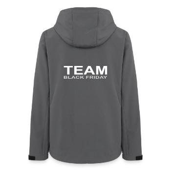 Team Black Friday - Frauen Recycelte Softshelljacke von Stanley/Stella - Anthrazit - Hinten - AI Model Female 172 light (172cm)