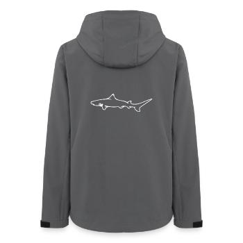 Wildlife Inspired ReefShark - White - Frauen Recycelte Softshelljacke von Stanley/Stella - Anthrazit - Hinten - AI Model Female 172 light (172cm)