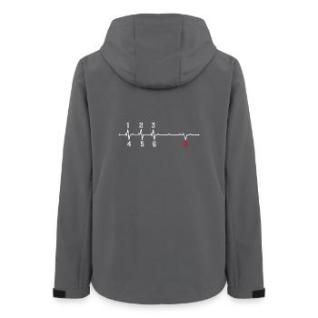 Équipement de battement de cœur - Veste softshell femme recyclée Stanley/Stella - charbon - Dos - AI Model Female 172 light (172cm)