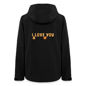  I Love You  - Frauen Recycelte Softshelljacke von Stanley/Stella - Schwarz - Hinten - AI Model Female 172 light (172cm)