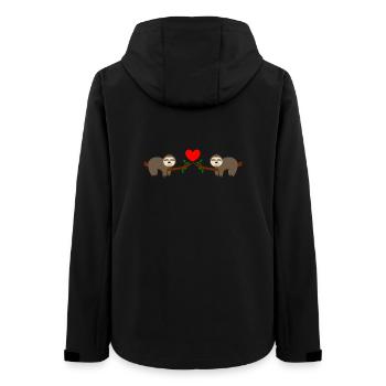 Bande dessinée paresseuse - Veste softshell femme recyclée Stanley/Stella - noir - Dos - AI Model Female 172 light (172cm)