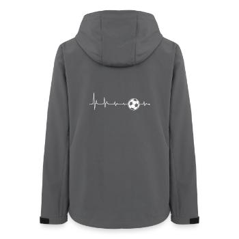 Mondpuls Herzschlag - Frauen Recycelte Softshelljacke von Stanley/Stella - Anthrazit - Hinten - AI Model Female 172 light (172cm)