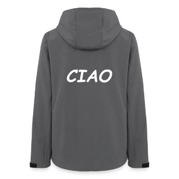 CIAO - Women’s Recycled Softshell Jacket by Stanley/Stella - anthracite - Back - AI Model Female 172 light (172cm)