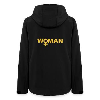WOMAN - Frauen Recycelte Softshelljacke von Stanley/Stella - Schwarz - Hinten - AI Model Female 172 light (172cm)