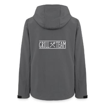 grill_team - Women’s Recycled Softshell Jacket by Stanley/Stella - anthracite - Back - AI Model Female 172 light (172cm)