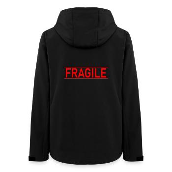FRAGILE: for not fragile people - Women’s Recycled Softshell Jacket by Stanley/Stella - black - Back - AI Model Female 172 light (172cm)