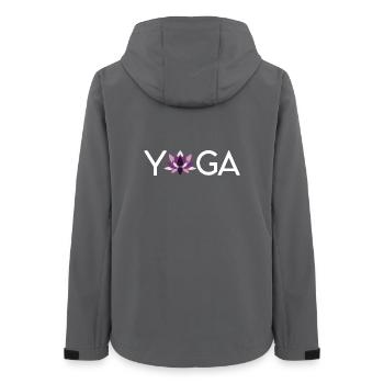 Joga - Frauen Recycelte Softshelljacke von Stanley/Stella - Anthrazit - Hinten - AI Model Female 172 light (172cm)