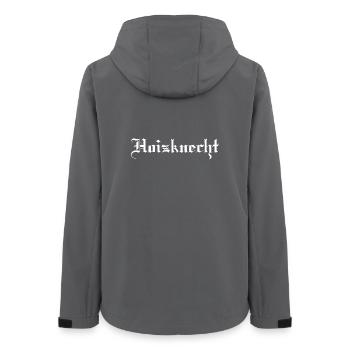 Hoizknecht - Frauen Recycelte Softshelljacke von Stanley/Stella - Anthrazit - Hinten - AI Model Female 172 light (172cm)