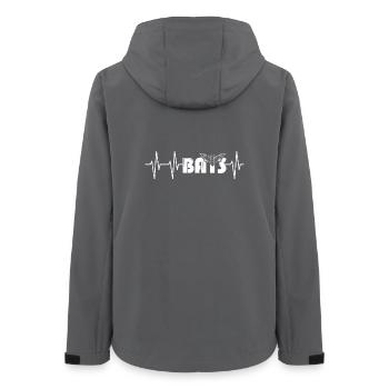 bats Herzschlag Fledermaus Puls Tiere Symbol icon - Frauen Recycelte Softshelljacke von Stanley/Stella - Anthrazit - Hinten - AI Model Female 172 light (172cm)