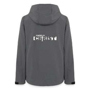 Jesus Glaube Kirche Christ Bibel Gebet - Frauen Recycelte Softshelljacke von Stanley/Stella - Anthrazit - Hinten - AI Model Female 172 light (172cm)