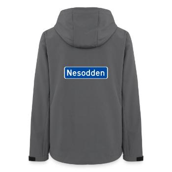 The tip of the nose - Women’s Recycled Softshell Jacket by Stanley/Stella - anthracite - Back - AI Model Female 172 light (172cm)