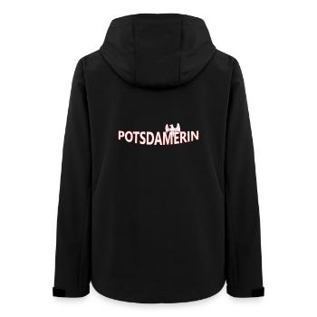 POTSDAMERIN - Frauen Recycelte Softshelljacke von Stanley/Stella - Schwarz - Hinten - AI Model Female 172 light (172cm)