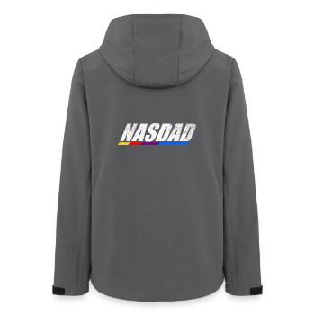 Vape Genre Retro Logo Design Nasdad - Women’s Recycled Softshell Jacket by Stanley/Stella - anthracite - Back - AI Model Female 172 light (172cm)