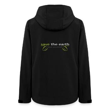 save_the_earth - Veste softshell femme recyclée Stanley/Stella - noir - Dos - AI Model Female 172 light (172cm)