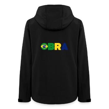Brazil - Women’s Recycled Softshell Jacket by Stanley/Stella - black - Back - AI Model Female 172 light (172cm)