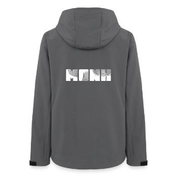 Monk - Frauen Recycelte Softshelljacke von Stanley/Stella - Anthrazit - Hinten - AI Model Female 172 light (172cm)