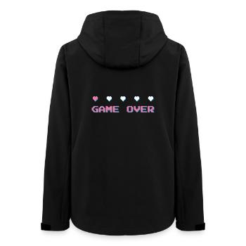 Game Over - Gamer - Computerspiel 90er Konsole - Frauen Recycelte Softshelljacke von Stanley/Stella - Schwarz - Hinten - AI Model Female 172 light (172cm)