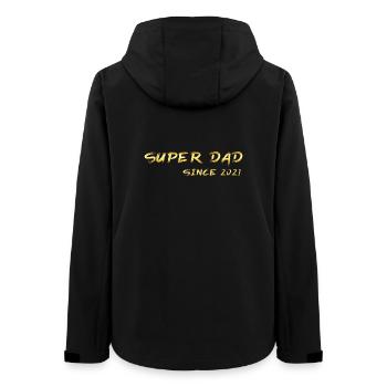 Super Dad since 2021 - Women’s Recycled Softshell Jacket by Stanley/Stella - black - Back - AI Model Female 172 light (172cm)