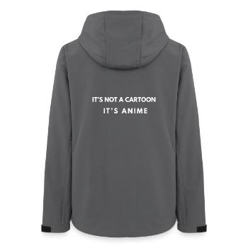It’s not a cartoon – Anime Quote - Women’s Recycled Softshell Jacket by Stanley/Stella - anthracite - Back - AI Model Female 172 light (172cm)