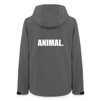 ANIMAL - Women’s Recycled Softshell Jacket by Stanley/Stella - anthracite - Back - AI Model Female 172 light (172cm)