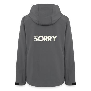 s tut mir leid, - Frauen Recycelte Softshelljacke von Stanley/Stella - Anthrazit - Hinten - AI Model Female 172 light (172cm)