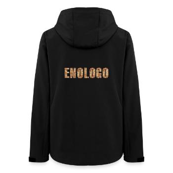 Enologo – Design con tappi di sughero - Frauen Recycelte Softshelljacke von Stanley/Stella - Schwarz - Hinten - AI Model Female 172 light (172cm)