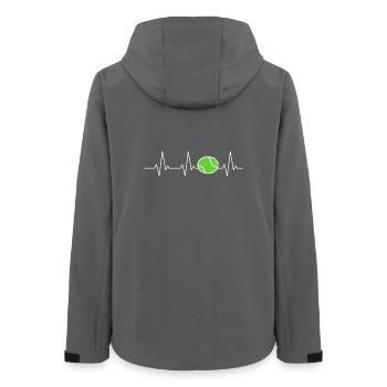 Balle de tennis Heartbeat Tennis - Veste softshell femme recyclée Stanley/Stella - charbon - Dos - AI Model Female 172 light (172cm)