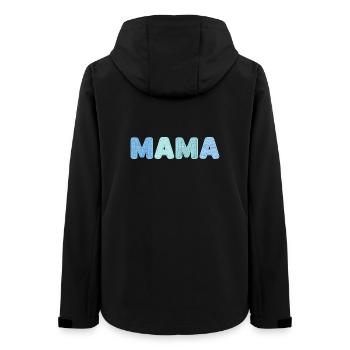 Idée de cadeau patchwork pour maman pour la fête des mères - Veste softshell femme recyclée Stanley/Stella - noir - Dos - AI Model Female 172 light (172cm)