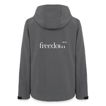 Freedom (dark) - Women’s Recycled Softshell Jacket by Stanley/Stella - anthracite - Back - AI Model Female 172 light (172cm)