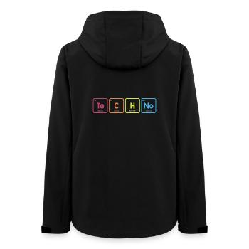 Techno-Elemente - Frauen Recycelte Softshelljacke von Stanley/Stella - Schwarz - Hinten - AI Model Female 172 light (172cm)