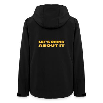 LET'S DRINK ABOUT IT - Frauen Recycelte Softshelljacke von Stanley/Stella - Schwarz - Hinten - AI Model Female 172 light (172cm)