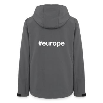 EUROPE Hashtag - Veste softshell femme recyclée Stanley/Stella - charbon - Dos - AI Model Female 172 light (172cm)