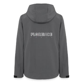 Florence - Women’s Recycled Softshell Jacket by Stanley/Stella - anthracite - Back - AI Model Female 172 light (172cm)