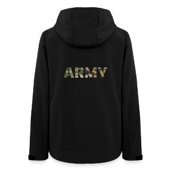 ARMY US BDU Camouflage - Women’s Recycled Softshell Jacket by Stanley/Stella - black - Back - AI Model Female 172 light (172cm)