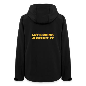 LET'S DRINK ABOUT IT - Frauen Recycelte Softshelljacke von Stanley/Stella - Schwarz - Hinten - AI Model Female 172 light (172cm)