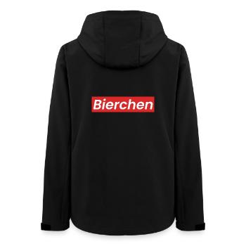 Bierchen Logo - Frauen Recycelte Softshelljacke von Stanley/Stella - Schwarz - Hinten - AI Model Female 172 light (172cm)